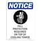 Signmission OSHA Sign, Fall Protection Required, 10in X 7in Aluminum, 7" W, 10" H, Portrait, OS-NS-A-710-V-12462 OS-NS-A-710-V-12462 - alternate 1